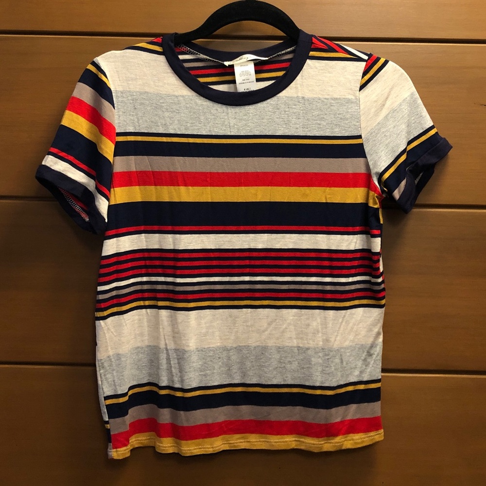 Super Soft Stripe Fitted T-shirt NEW
